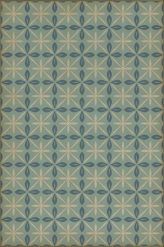 Vintage Vinyl Rug - Pattern 81 - Skyside Diner