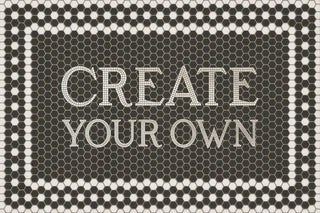 Vintage Vinyl Rug - Create Your Own Mosaic - Customized 46th Street