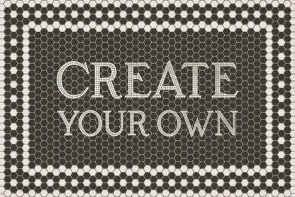 Vintage Vinyl Rug - Create Your Own Mosaic - Customized 46th Street