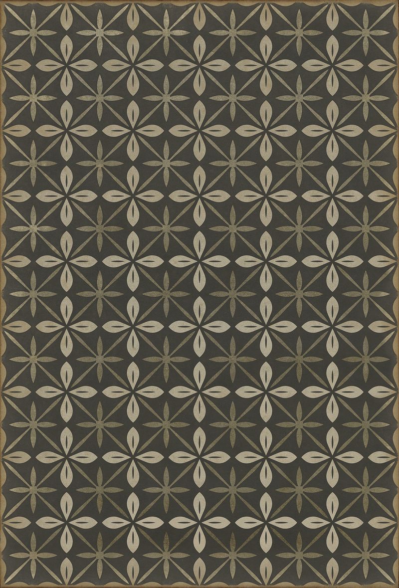 Vintage Vinyl Rug - Pattern 81 - the Transport Cafe
