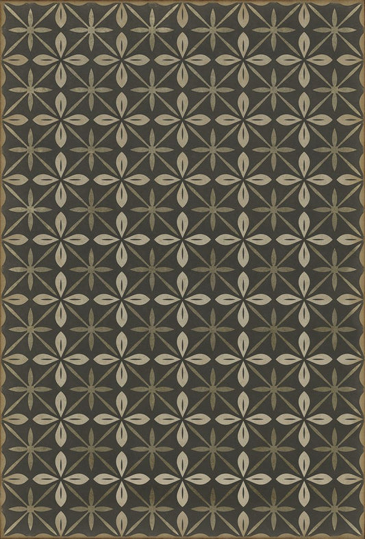 Vintage Vinyl Rug - Pattern 81 - the Transport Cafe