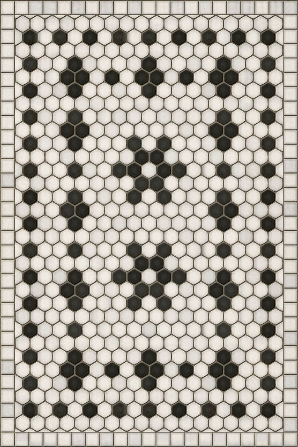 Vintage Vinyl Rug - Mosaic B - Clemont Avenue