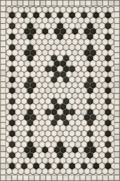 Vintage Vinyl Rug - Mosaic B - Clemont Avenue