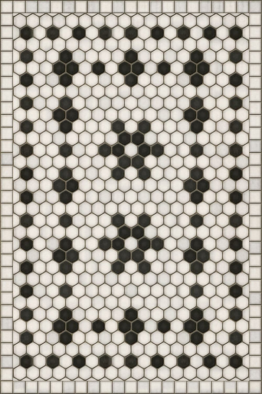 Vintage Vinyl Rug - Mosaic B - Clemont Avenue