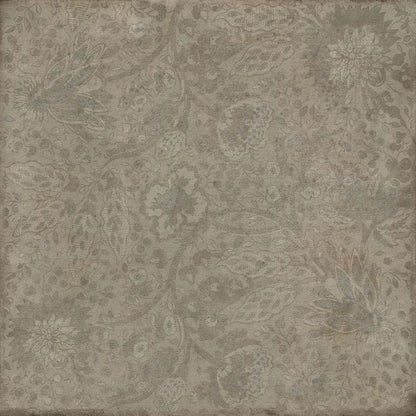 Vintage Vinyl Rug - Garden Gate - I robbed the Woods - 36"X36"