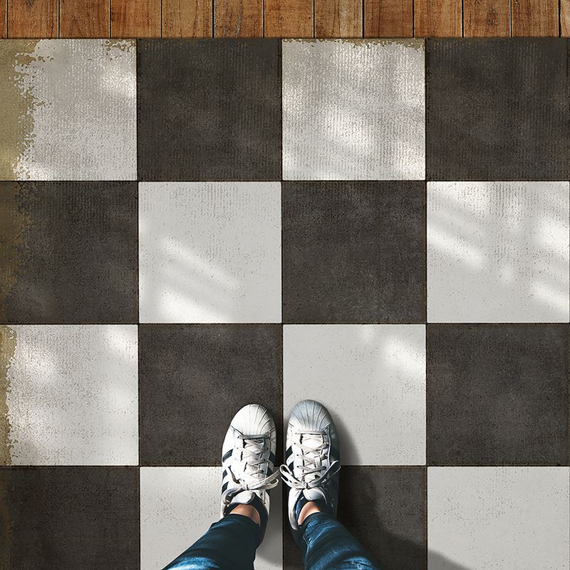 Vintage Vinyl Rug - Pattern 7 - Checkered Past