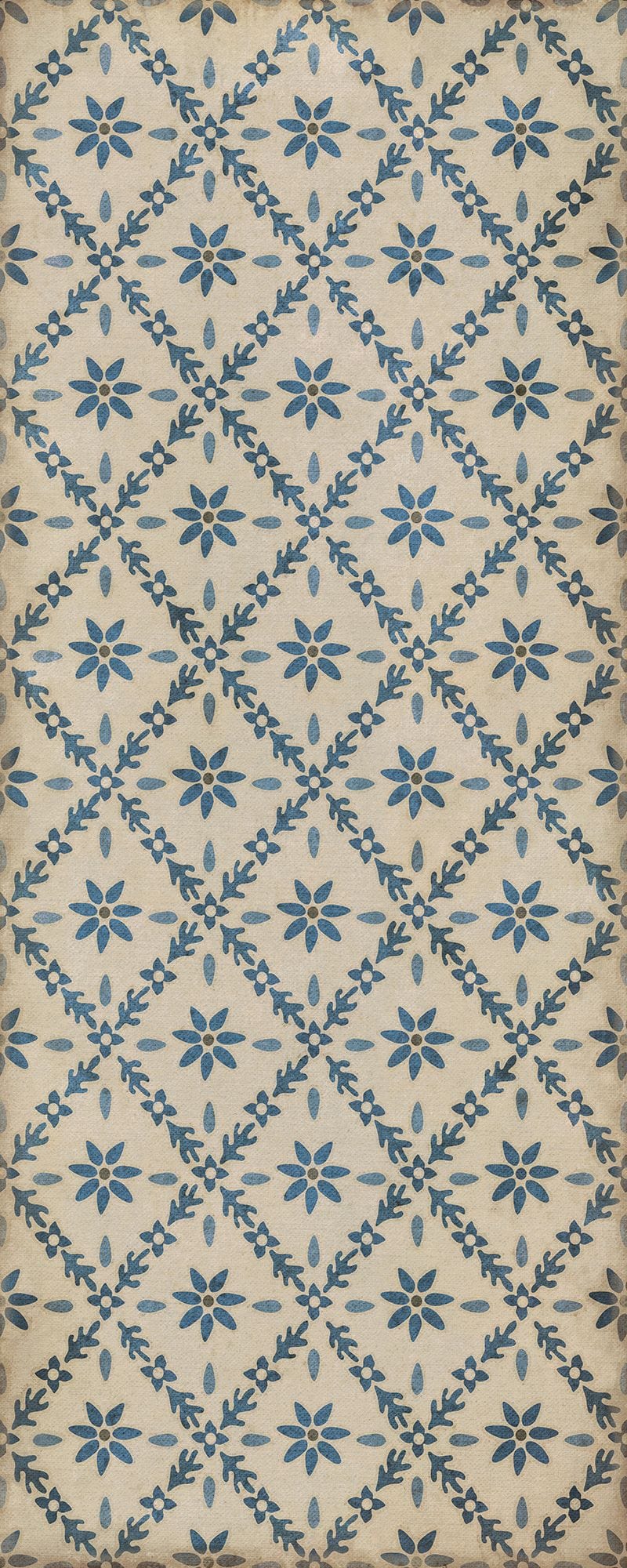 Vintage Vinyl Rug - Naturalist - Fotthergill - 36"X90"