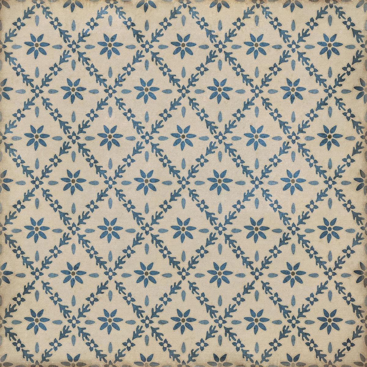 Vintage Vinyl Rug - Naturalist - Fotthergill - 60"X60"