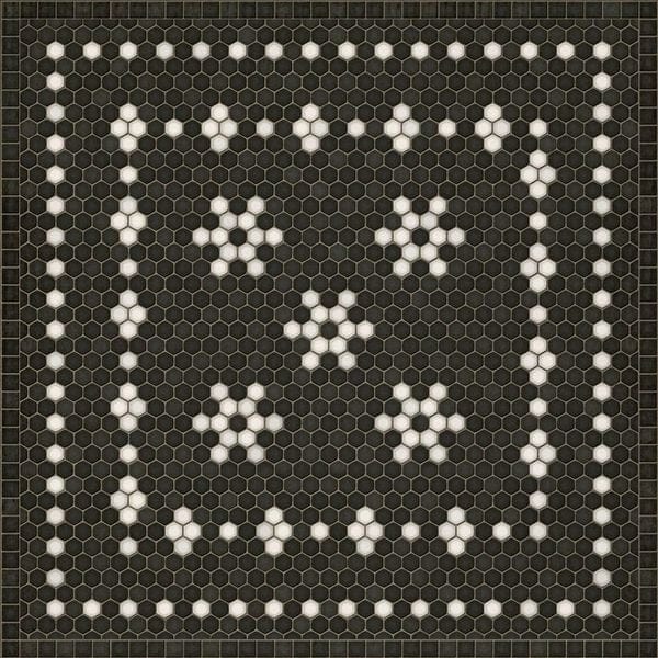Vintage Vinyl Rug - Mosaic - Belmont Park