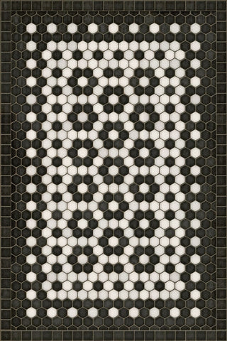 Vintage Vinyl Rug - Mosaic C - Catherine Street