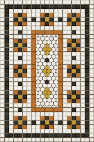 Vintage Vinyl Rug - Mosaic G - Rawson Street