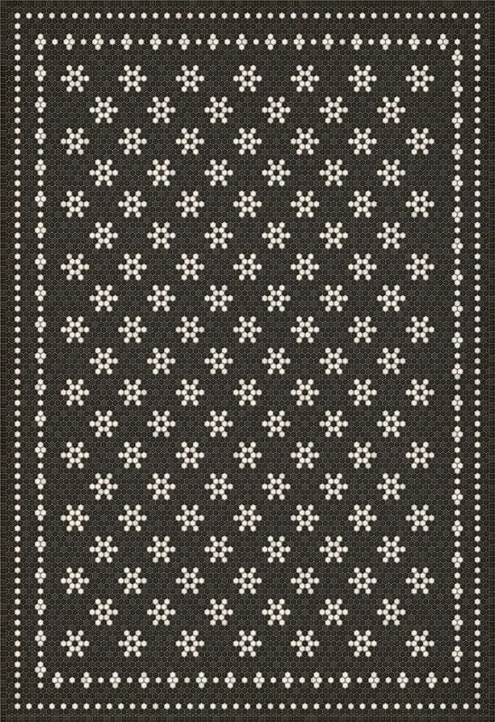 Vintage Vinyl Rug - Mosaic - Belmont Park