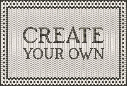 Vintage Vinyl Rug - Create Your Own Mosiac Vinyl Rug