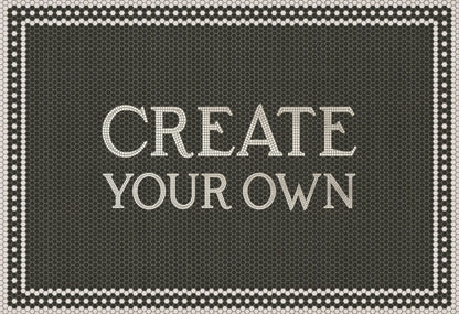 Vintage Vinyl Rug - Create Your Own Mosiac Vinyl Rug