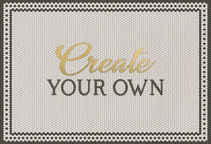Vintage Vinyl Rug - Create Your Own Mosiac Vinyl Rug
