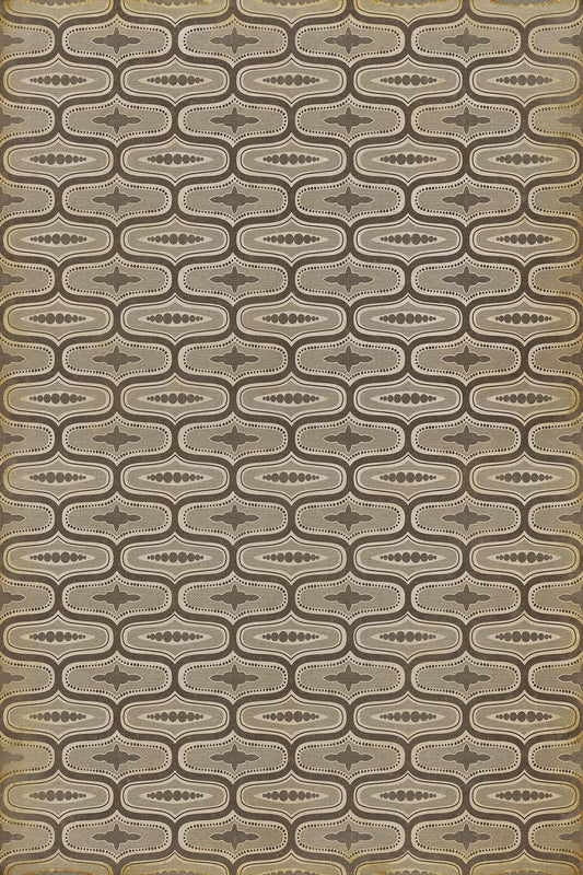 Vintage Vinyl Rug - Wavy Lines - Sterne