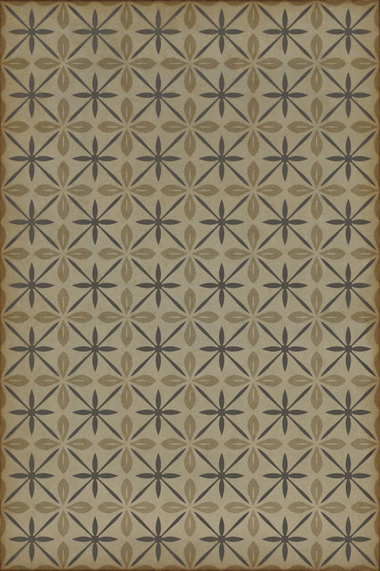 Vintage Vinyl Rug - Pattern 81 - Dining Car - 20"X30"
