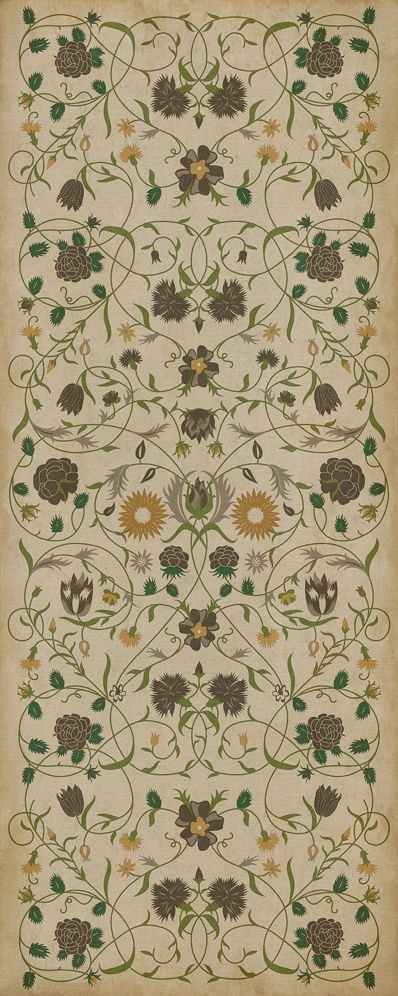 Vintage Vinyl Rug - Floral - Martha