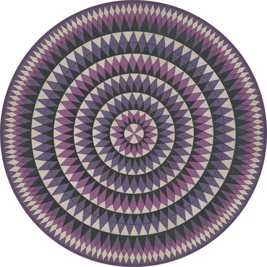 Vintage Vinyl Rug - Bulls Eye - Always Expanding
