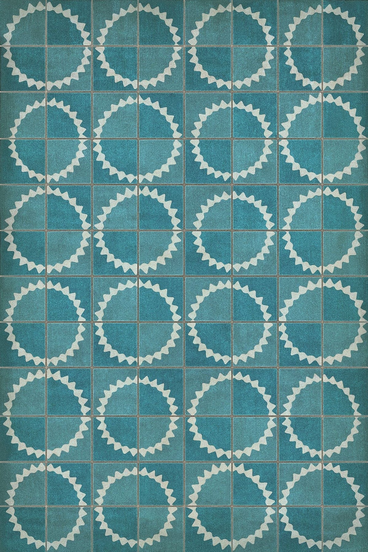 Vintage Vinyl Rug - Pattern 46 - Stellar