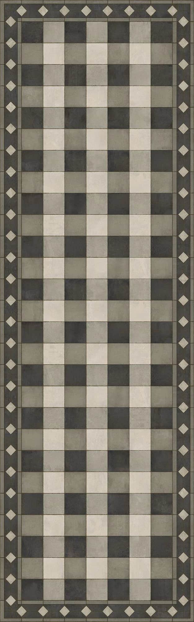 williamsburg gingham tile vintage vinyl rug