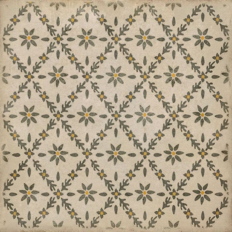 Vintage Vinyl Rug - Naturalist - Clayton - 36"X36"