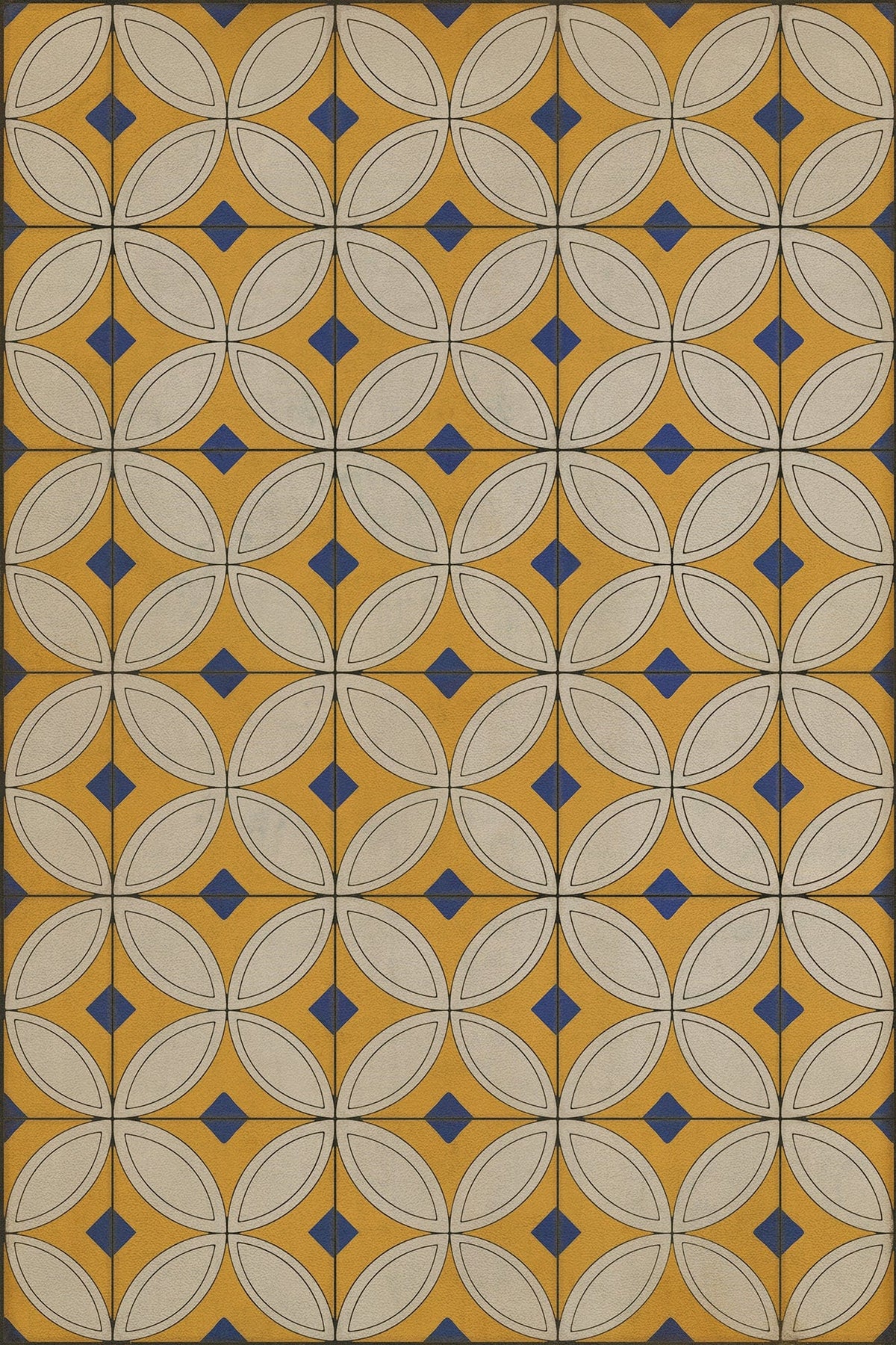 Vintage Vinyl Rug - Pattern 70 - While the Light Shines On