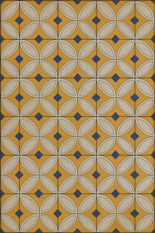 Vintage Vinyl Rug - Pattern 70 - While the Light Shines On