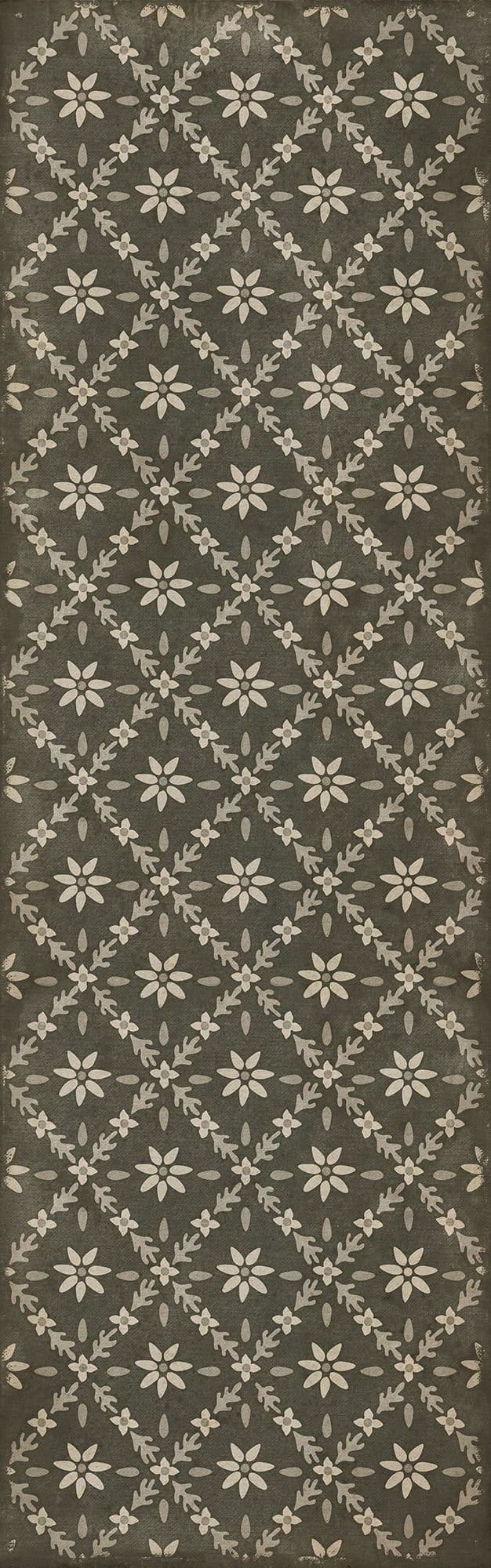 Vintage Vinyl Rug - Naturalist - Linnaeus - 36"X115"