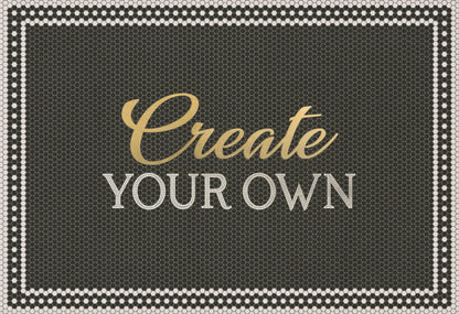 Vintage Vinyl Rug - Create Your Own Mosiac Vinyl Rug