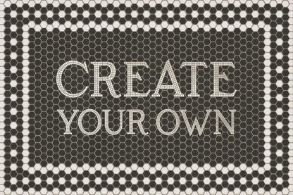 Vintage Vinyl Rug - Create Your Own Mosiac Vinyl Rug