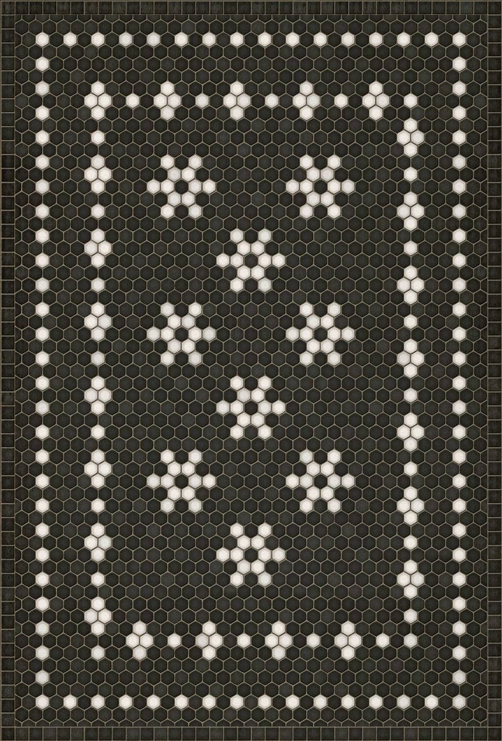 Vintage Vinyl Rug - Mosaic - Belmont Park