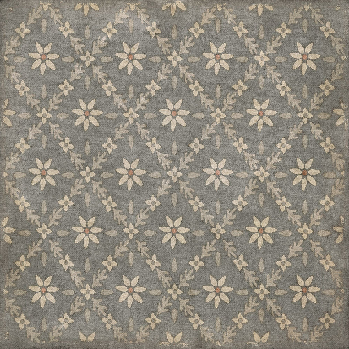 Vintage Vinyl Rug - Naturalist - Mitchell - 36"X36"