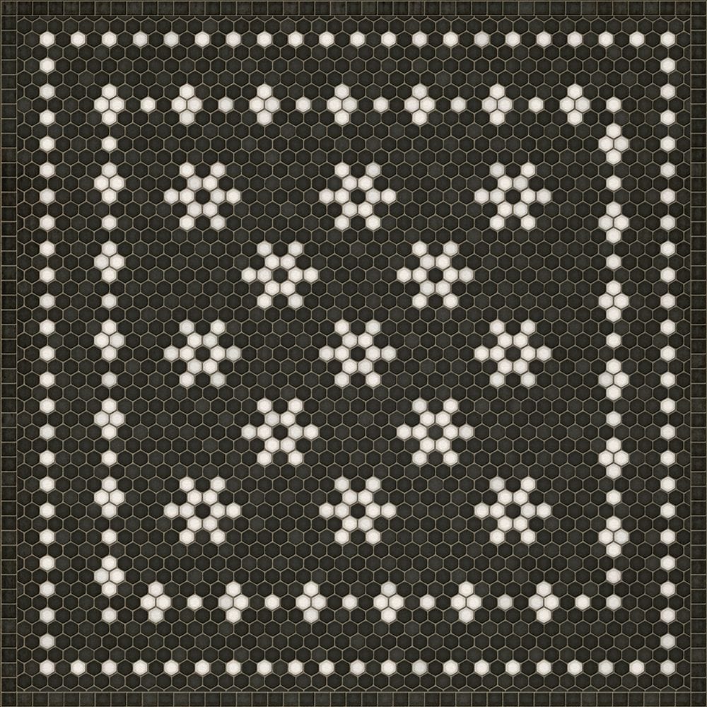 Vintage Vinyl Rug - Mosaic - Belmont Park